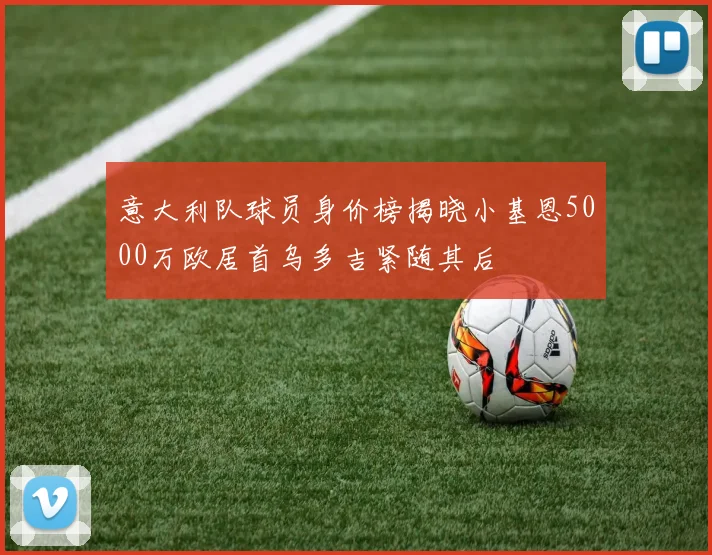 意大利队球员身价榜揭晓小基恩5000万欧居首乌多吉紧随其后